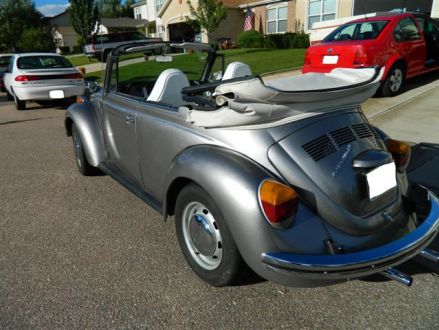 Excellent condition Silver 1973 Volkswagen Beetle in Colorado Springs 