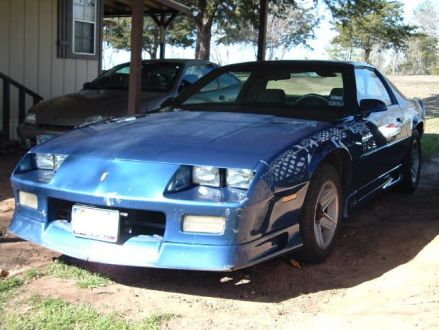 Good condition Blue 1991 Chevrolet Camaro RS Rally Sport in Mount 
